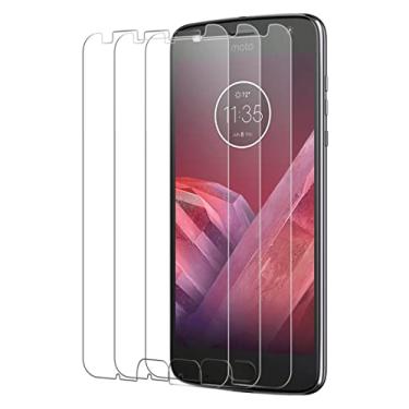 Imagem de XINXUSONG Película protetora de vidro para Motorola Moto Z2 Play, (3 pacotes), película protetora de vidro temperado antirreflexo ultrafina com dureza 9H (5,5 polegadas)