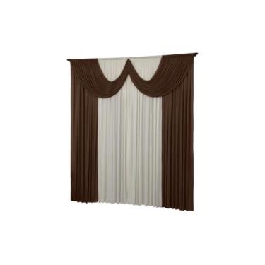 Imagem de Cortina Paris 5 Metros Quarto Sala Igreja Malha Gel  - Dennis Confecçõ