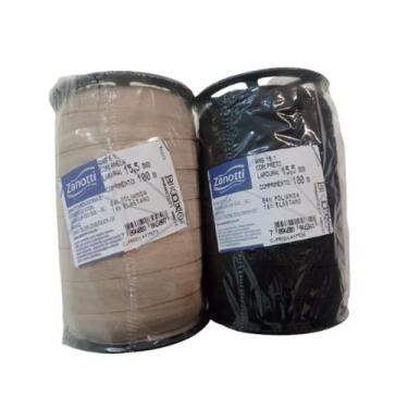 Imagem de Anis 16 1 Zanotti Rolo 100m - 15,5mm P/ Confecção Lingerie F03, Preto