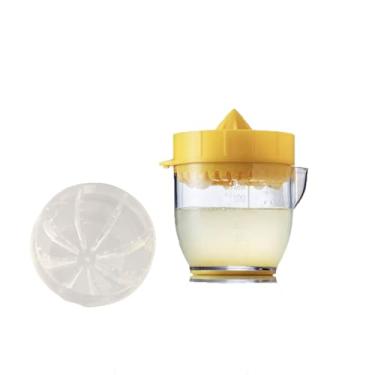 Imagem de GUEDKIKL Espremedor Manual de Limão e Laranja, Portátil, ABS Plástico PC, 125 ml, Recipiente para Suco