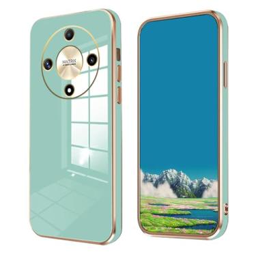 Imagem de Compatível com Honor X9b capa de silicone rosa, capa para celular Honor Magic 6 Lite à prova de choque fina e macia (verde)