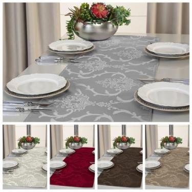 Imagem de Kit 5 Caminhos Trilho De Mesa Decorativo Jacquard 1,80m X 0,40m - Raga