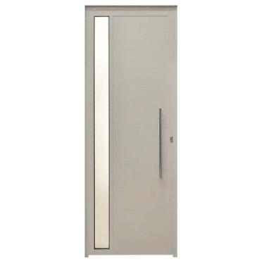 Imagem de Porta Lambril de Alumínio Branco com Visor e Puxador Hale Esquadrias -