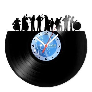 Imagem de Relógio De Parede Disco Vinil Música - Orquestra - VMU-020 - Modernart