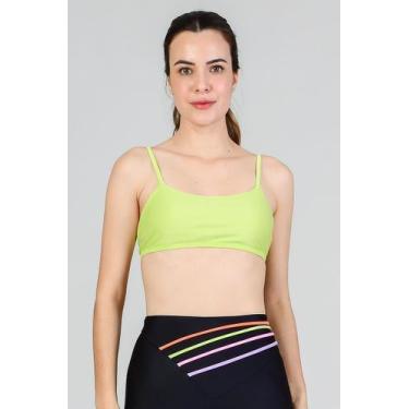 Imagem de Top Feminino Fino Fitae, Verde limão, P