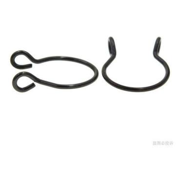 Imagem de Piercing Nariz Septo Argola Falso Dourado Prata Preto Aço - De Castro 