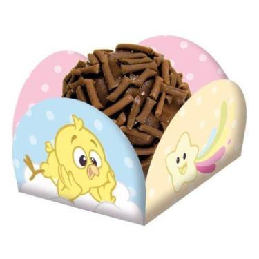 Imagem de Porta Forminha Festa Galinha Pintadinha Candy Para Doces - 40 Unidades