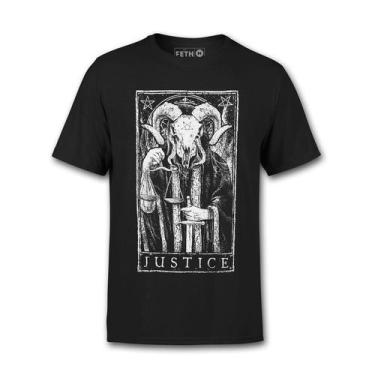 Imagem de Camiseta TAROT - Arcano Maior JUSTICE - Feth, GG Tradicional