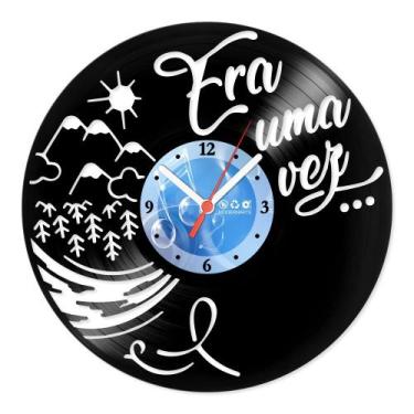 Imagem de Relógio De Parede Disco Vinil Infantil - Era uma Vez - VIN-003 - Moder