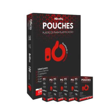 Imagem de Plastico Plastificação 500 Grafity 1 Cento Ofício, 4 Cento RG 0,05mm 1