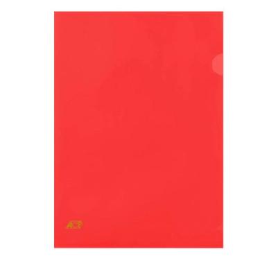 Imagem de Kit Pasta em L A4 Acp Protetor Documentos C/10 unidades, Vermelho