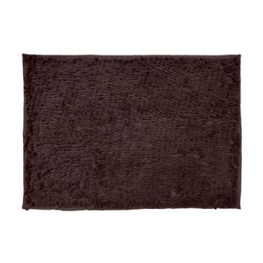 Imagem de Tapete Antiderrapante Macarrãozinho 50 Cm X 70 Cm - Marrom - Campari