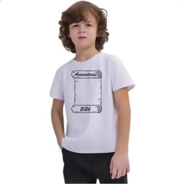 Imagem de Camiseta Infantil Assinatura escola final de ano 2024 - Alearts, 12