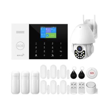 Imagem de Sistema De Alarme Sem Fio Para Casa Inteligente Tuya GSM WiFi Compatív