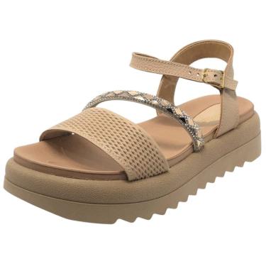 Imagem de Sandalia Feminina Anabela Conforto Baixa Pegada