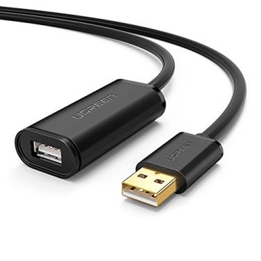 Imagem de Cabo de extensão USB 2.0 UGREEN tipo Ativo Macho para fêmea Extensor para impressora, Oculus Rift, HTC Vive, Xbox Kinect, Câmera Playstation, Webcam, Fone de ouvido USB, Câmera de segurança, 30FT