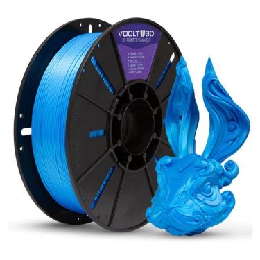 Imagem de Filamento Para Impressora 3D - PLA Azul - 1Kg - 1,75mm - Voolt3D