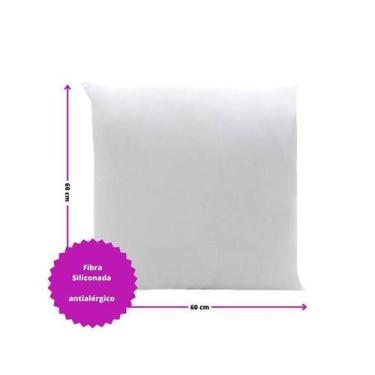 Imagem de 1 Enchimentos Refil P/ Almofada 60x60 Silicone Super Macio - INGRID BO