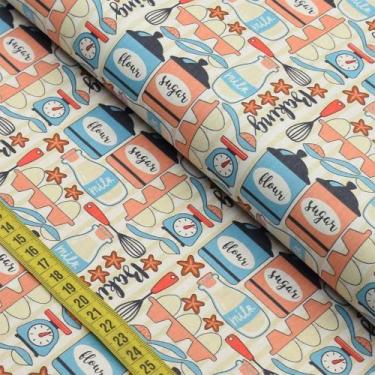 Imagem de Tecido Estampado para Patchwork - Bakery 07 (0,50x1,40) - Fabricart