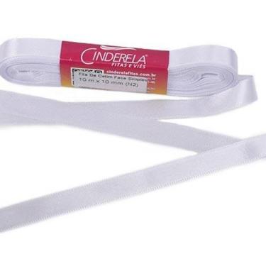 Imagem de Fita de Cetim Nº 02 10mm com 10 Metros - Cinderela, 01 - BRANCO