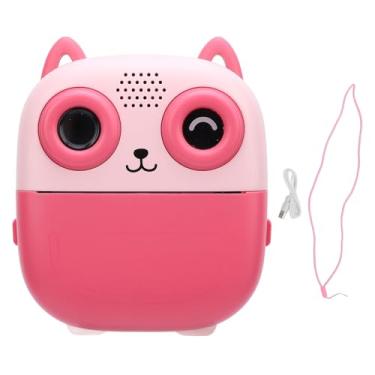 Imagem de Câmera de Impressão Instantânea, Câmera Digital 1080P 48MP, Câmera de Vídeo Com Tela de 2,4 Polegadas, Câmera HD Dupla Com Impressão Térmica Com Música, Jogo, 1300mAh. (PINK)