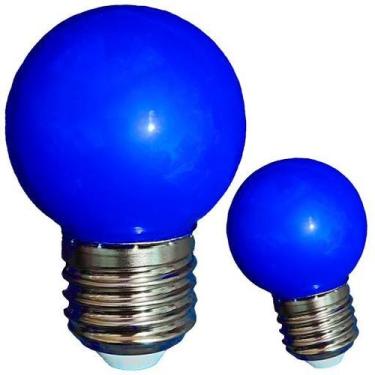 Imagem de Kit 10 Lâmpadas Led Mini Bulbo Bolinha E27 1w Coloridas 110V 220V - Em