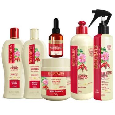 Imagem de Kit Crespos Bio Extratus Rosa Mosqueta Completo 6 Itens