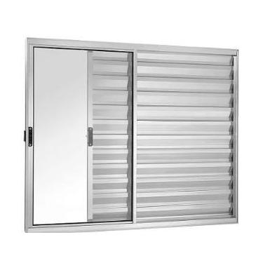 Imagem de Veneziana 3 Folhas Sem Grade Linha 18 - Prover Esquadrias, 100x100, Br