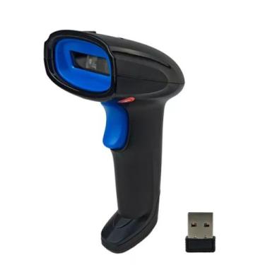 Imagem de Leitor Sem Fio Código De Barras Usb Bar Code Scanner 1d Cor Preto 110V