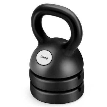 Imagem de Cisleb conjunto de peso de kettlebell ajustável: kettlebells 3 em 1 (5lbs 8lbs 12lbs) para ginástica em casa, treino de corpo inteiro, treinamento de força, perda de peso | bom para iniciant