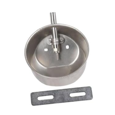 Imagem de Generic Bebedouro automático para porcos, tigela de água para porcos, bebedouro com cocho, aço inoxidável, bebedouro para gado para animais, porcos, gado, L
