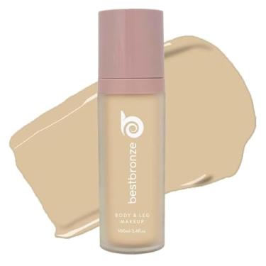 Imagem de Best Bronze Bombshell Maquiagem Corporal e para Pernas - Maquiagem à Prova D'água para Pernas e Base Corporal - para Cicatrizes, Cobertura de Varizes e Corretivo para Pernas (NC5 Bege Muito Claro)