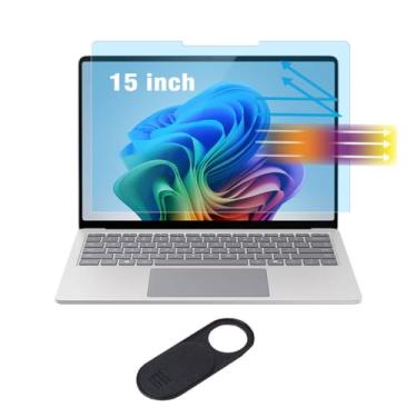 Imagem de Protetor de tela antirreflexo antiluz azul para laptop Microsoft Surface 7 15 polegadas 2024 filtro de proteção ocular reduz a tensão ocular