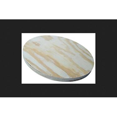 Imagem de ALEXANDRIA MOULDING PYR03-PY018C Madeira compensada redonda