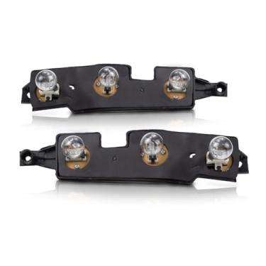 Imagem de Para Chevy C1500 1988-1999 placa conector de luz traseira motorista e passageiro par lateral | Traseira | Plástico | Substituição para GM2806101, GM2807101 | 16511565, 16511566