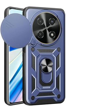 Imagem de Kukoufey Capa compatível com Honor X9c, com capa de lente de câmera deslizante compatível com Honor Magic7 Lite 5G / X60 Pro 5G BRP-AN00 capa azul