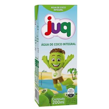 Imagem de Suco JUQ 200 ML sem adiçao de açúcar e conservantes - Caixa com 24 unidades (Caixa 24 unid, Água de Coco)