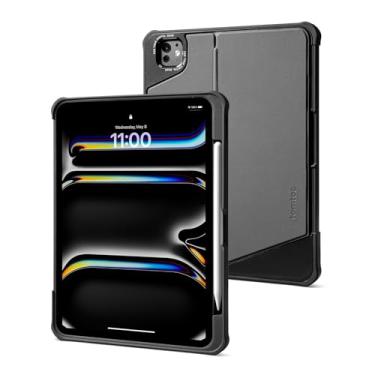 Imagem de tomtoc Capa com painel Inspire-Pivot para iPad Pro de 11 polegadas (M5/M4) 2025, design pivô oferece funcionalidade de suporte estável e uso sem esforço, capa vertical com suporte para Apple Pencil