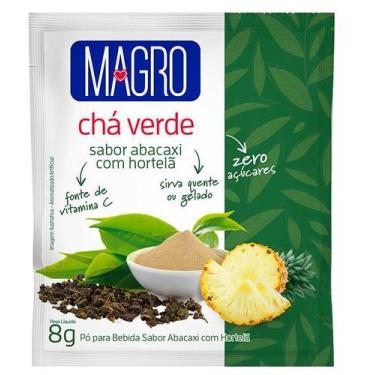 Imagem de Chá Verde Magro Sabor Abacaxi com Hortelã Zero Açúcares 8g