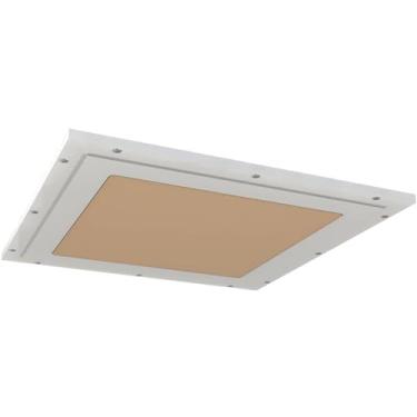 Imagem de Melhor painel de acesso ao teto de 30,5 cm x 30,5 cm para moldura de drywall de 1,27 cm, porta de acesso de painel de fibra de densidade média sem dobradiças, painel praticamente invisível instalado