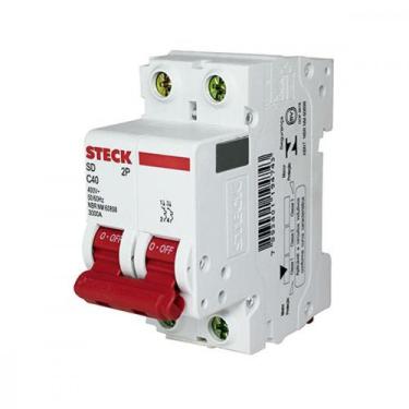 Imagem de Disjuntor Steck Din Bipolar 40A Sd62 3Ka