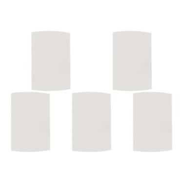 Imagem de Kit C/5 - Espelho Placa Peesa Alfa P1500 4X2 Cega Branco