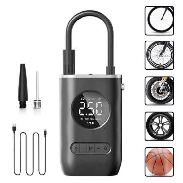 Imagem de Mini Compressor Digital Portátil Sem Fio Para Pneus