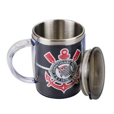 Imagem de Caneca Corinthians Térmica 450 ML - QH002L-1-B