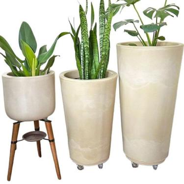 Imagem de Trio de Luxo Vaso Planta Para Sala Grande Decoração Interna - Alpe & A