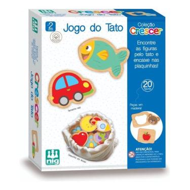 Imagem de Jogo Educativo Tato Madeira Encaixa Peças Nig Brinquedos