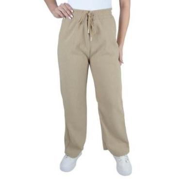 Imagem de Calça Feminina Mooncity Cotele Bege Camel - 240507-Feminino