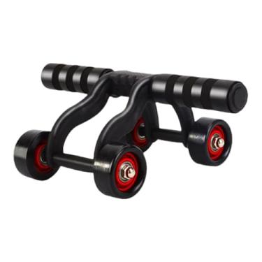 Imagem de Deevoka Equipamento abdominal do rolo abdominal de 4 rodas Compacto Equipamento de condicionamento físico Construção corporal para homens Máquina de