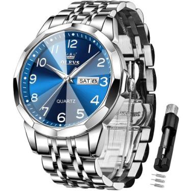 Imagem de Relógio OLEVS Simple Business Dress Analog Quartz para homens
