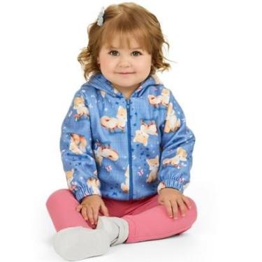 Imagem de Conjunto Infantil Inverno Menina Jaqueta Com Capuz Soft e Legging Cotton - Angerô-Feminino